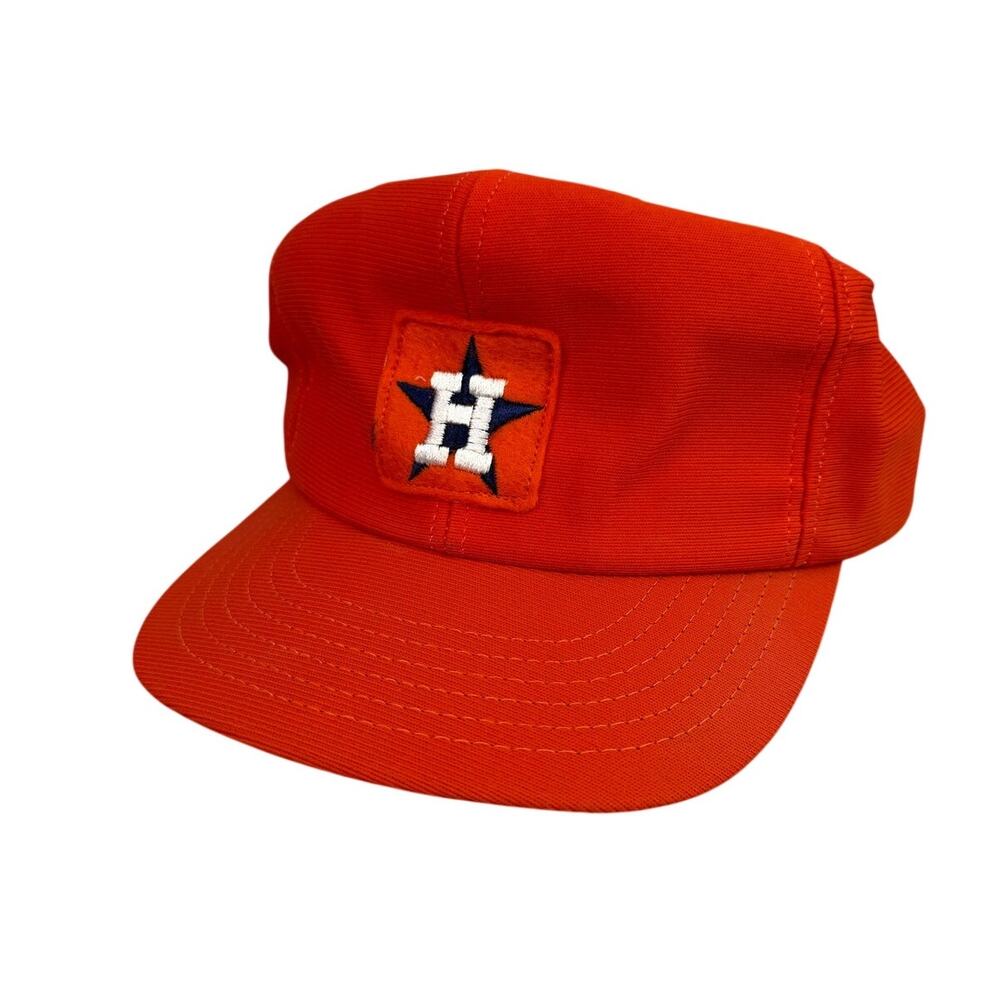 Houston Astros Vintage Hat Snap Back Trucker Made in USA 1970's 1980's Baseball